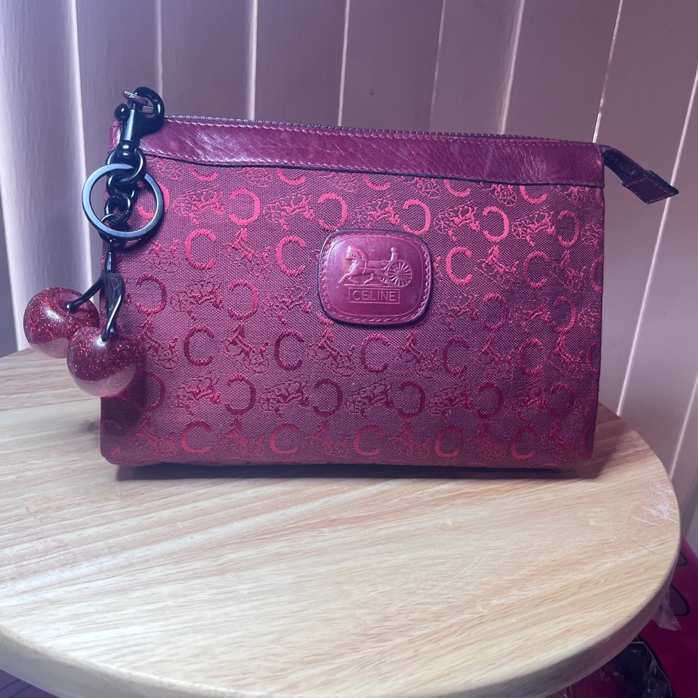 Celine Red Clutch